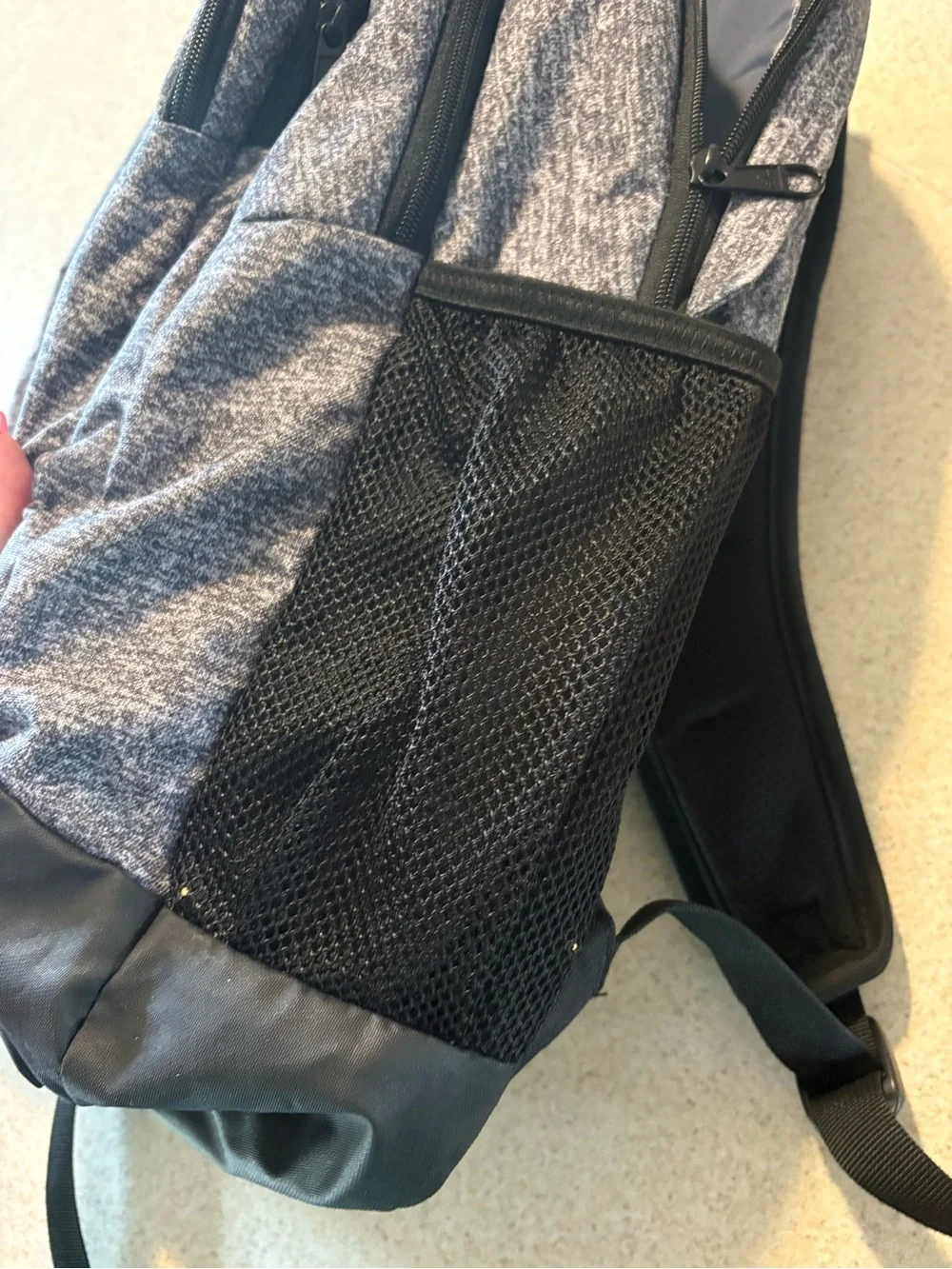 adidas Gray Heather and Black Men's Backpack